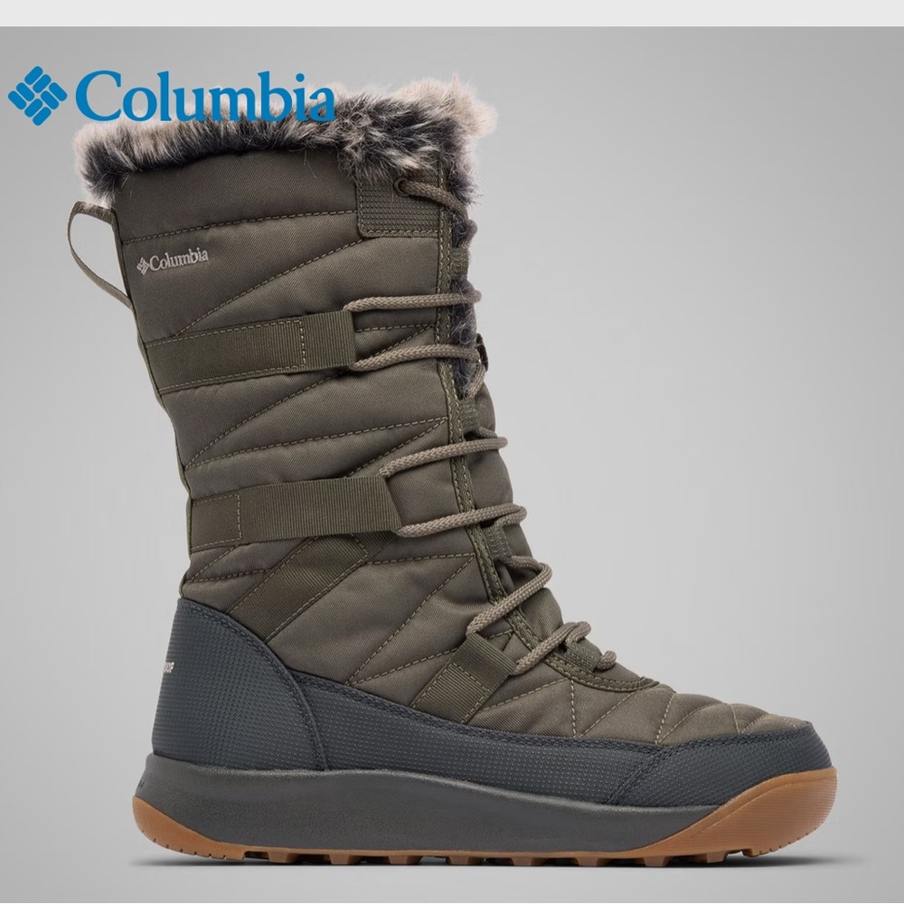 Columbia Women's Winter Boots - Dark Green and Charcoal
